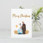 Carte de Noël de la Nativité (Debout devant)