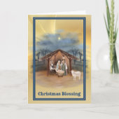 Carte de Noël de la Nativité de Jésus (Devant)