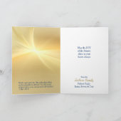 Carte de Noël de la Nativité de Jésus (Intérieur)