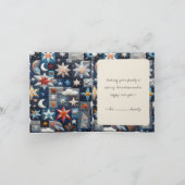 Carte de Noël de la Nativité pliée (Intérieur)