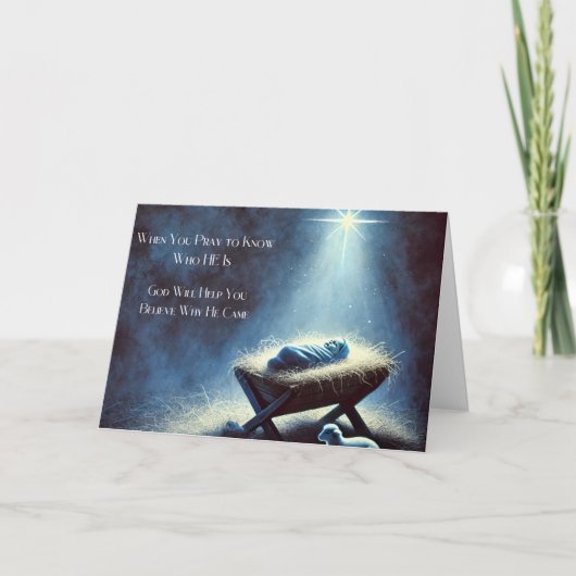 Carte de Noël de la Nativité Sacrée (Devant)