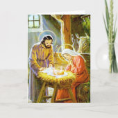 Carte de Noël de la Nativité vintage (Devant)