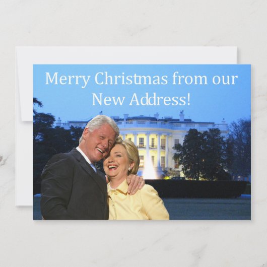 Carte de Noël de la nouvelle adresse de Hillary &  (Devant)