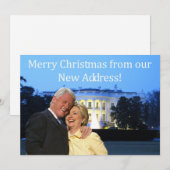 Carte de Noël de la nouvelle adresse de Hillary &  (Devant / Derrière)