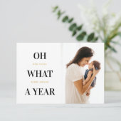 Carte de Noël de la nouvelle famille de bébés (Debout devant)