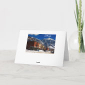 Carte de Noël de la nuit de la ville d'hiver (Dos)