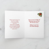 Carte de Noël de la nuit Sainte Silent (Intérieur)