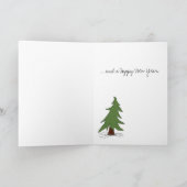 Carte de Noël de la petite fille et du neiger (Intérieur)