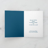 Carte de Noël de la piste de ski française de l'Ét (Intérieur)