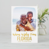 Carte de Noël de la plage de photos de famille Aqu (Debout devant)