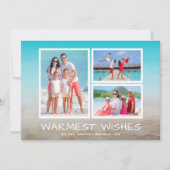 Carte de Noël de la plage Tropical (Devant)