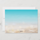 Carte de Noël de la plage Tropical (Dos)