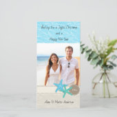 Carte de Noël de la plage tropicale (Debout devant)