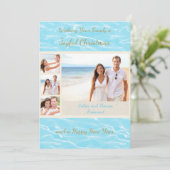 Carte de Noël de la plage tropicale (Debout devant)