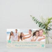 Carte de Noël de la plage tropicale (Debout devant)