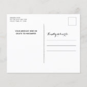 Carte de Noël de la police de la ligne bleue mince (Dos)