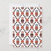 Carte de Noël de la poupée de nidification mignonn (Dos)