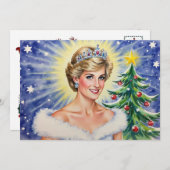 Carte de Noël de la princesse Diana (Devant / Derrière)