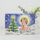 Carte de Noël de la princesse Diana d'Angleterre (Debout devant)