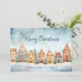 Carte de Noël de la rangée de pain d'épice (Debout devant)