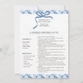 Carte de Noël de la recette de noix suédoise en co (Devant)