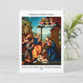 Carte de Noël de la Renaissance vintage (Debout devant)