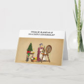 Carte de Noël de la roue tournante (Dos)