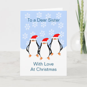 Carte de Noël de la Soeur Penguins