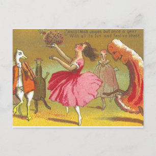 Carte de Noël de la Terrifiant Dancing Food