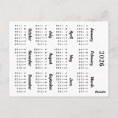 Carte de Noël de la vache Highland 2025 (Dos)