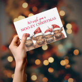 Carte de Noël de la vache Highland Budget