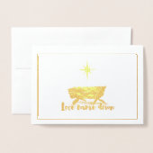 Carte de Noël de l'amour (Devant avec enveloppe)