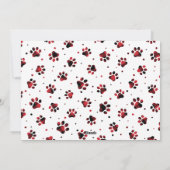 Carte de Noël de l'année ruff (Dos)