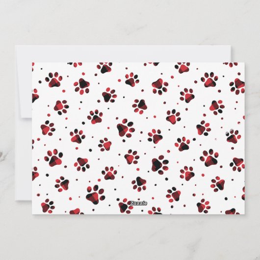 Carte de Noël de l'année ruff (Dos)