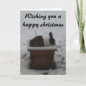 carte de noël de lapin (Devant)