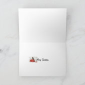 carte de Noël de lapin de père Noël (Intérieur)