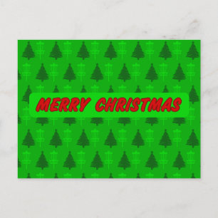 Carte de Noël de l'arbre de golf et du panier