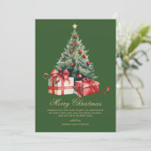 Carte de Noël de l'Arbre de Noël (Debout devant)