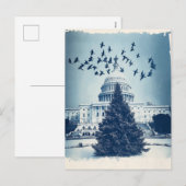 Carte de Noël de l'arbre de Noël de Capitol Hill, (Devant / Derrière)