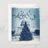 Carte de Noël de l'arbre de Noël de Capitol Hill a (Devant / Derrière)