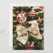 Carte de Noël de l'arbre de Noël personnalisée (Dos)