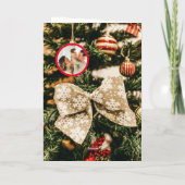 Carte de Noël de l'arbre de Noël personnalisée (Verso)