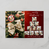 Carte de Noël de l'arbre de Noël personnalisée (Mise à l'extérieur)