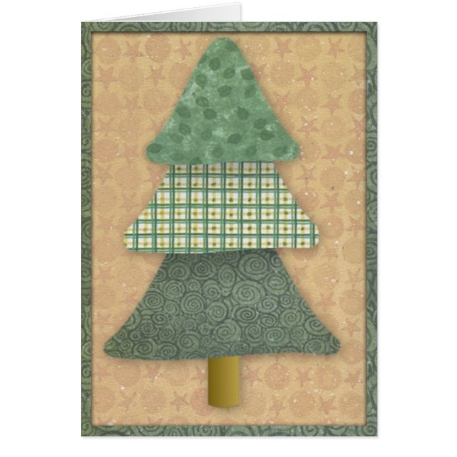 Carte de Noël de l'arbre du pays (Devant)