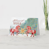 Carte de Noël de l'art folklorique nordique (Devant)