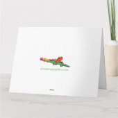 Carte de Noël de l'atelier de Père Noël (Dos)