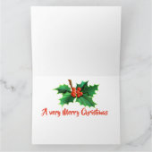 Carte de Noël de l'atelier de Père Noël (Intérieur)