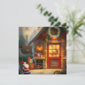 Carte de Noël de l'atelier de père Noël (Debout devant)