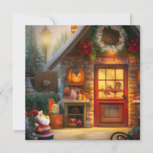 Carte de Noël de l'atelier de père Noël