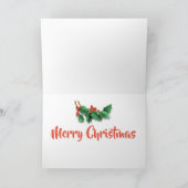 Carte de Noël de l'atelier de Père Noël (Intérieur)